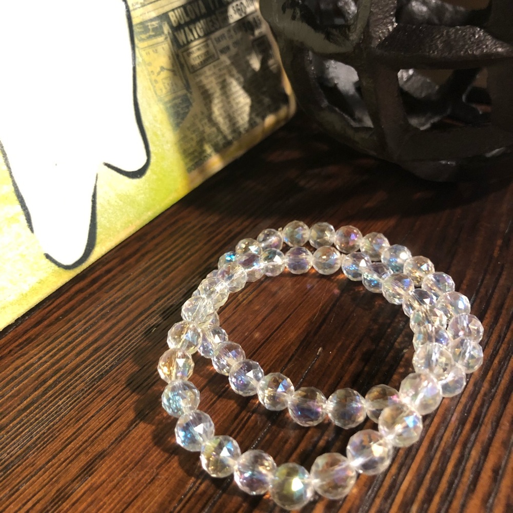 2 stackable Swarovski Crystal bracelets